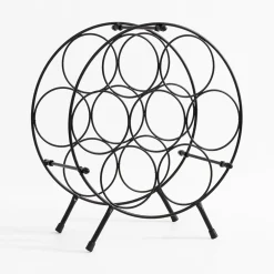 Stojak na wino metalowy, na 7 butelek