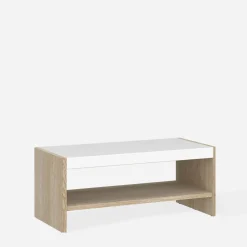 Stolik do salonu CALIMA dąb cremona biały