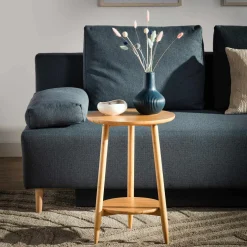 Stolik drewniany z półką PININI