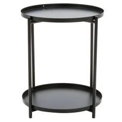 Stolik kawowy czarny metalowy SALAR