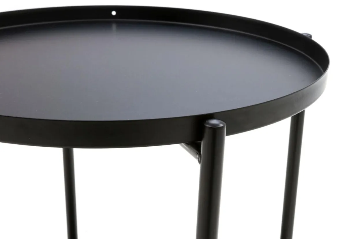 Stolik kawowy czarny metalowy SALAR