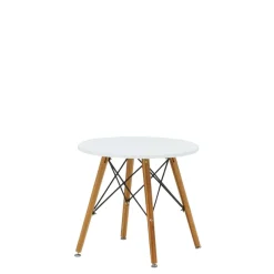 Stolik kawowy okrągły biały FART