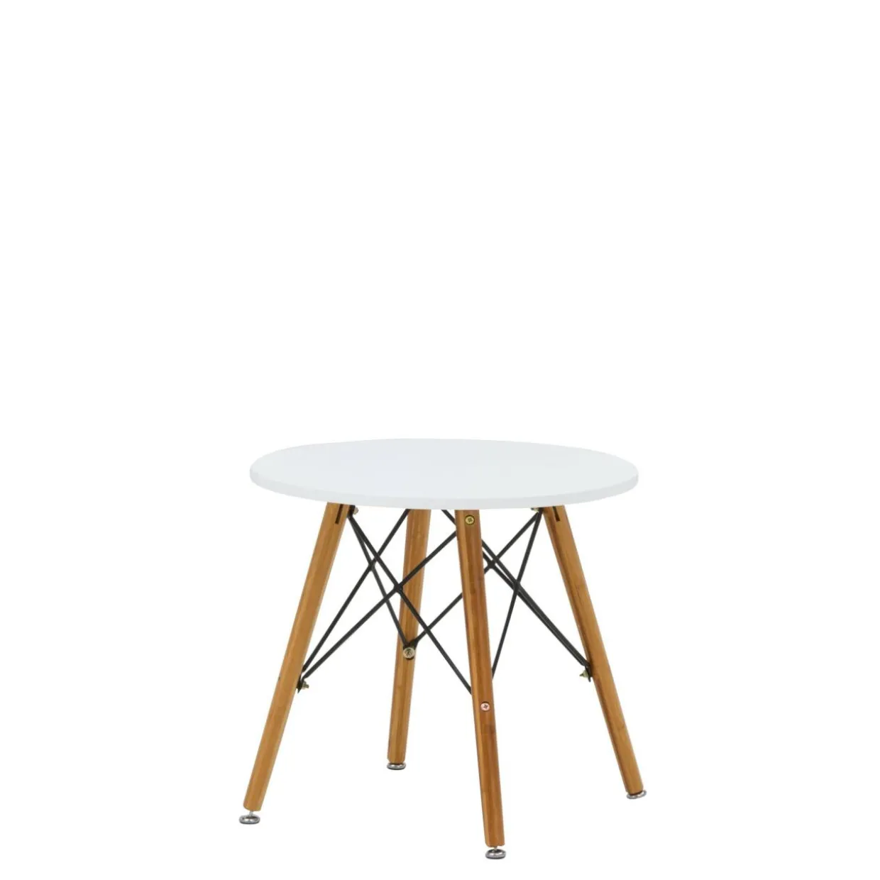 Stolik kawowy okrągły biały FART