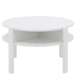 Stolik kawowy okrągły TOBAGO BIAŁY