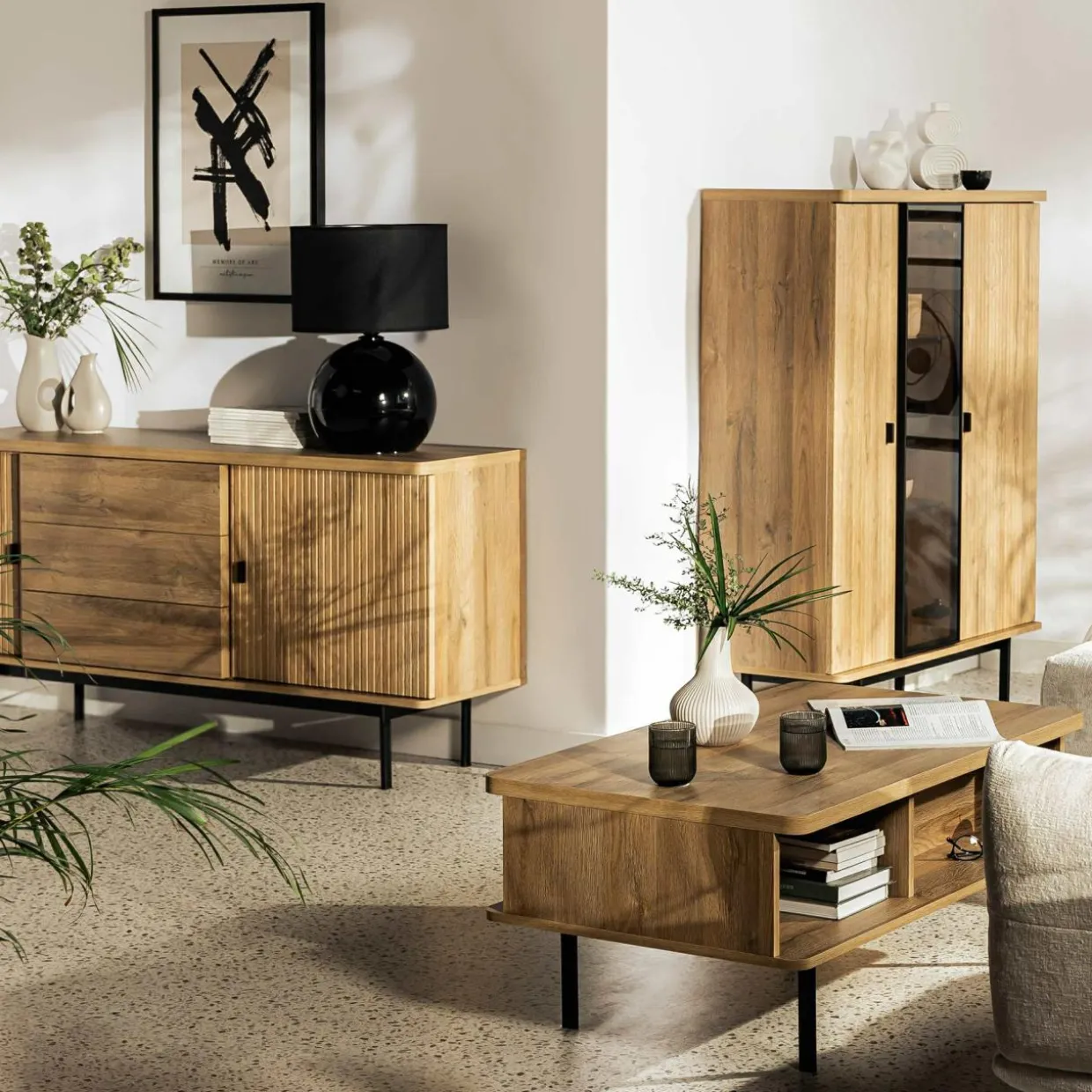 Stolik kawowy z szufladą LUCIA