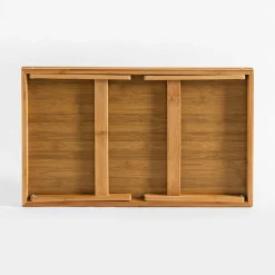 Stolik śniadaniowy składany bambusowy 50x30x21 cm