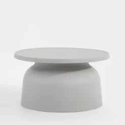 Stolik ogrodowy okrągły jasnoszary ULMONDO