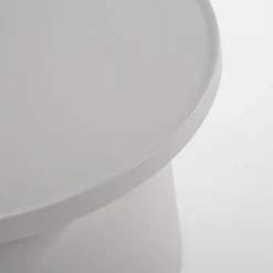 Stolik ogrodowy okrągły jasnoszary ULMONDO