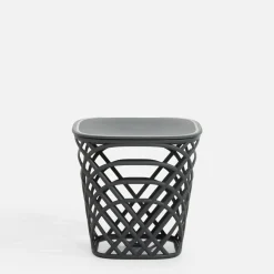 Stolik ogrodowy z pojemnikiem HAMILLO ciemnoszary