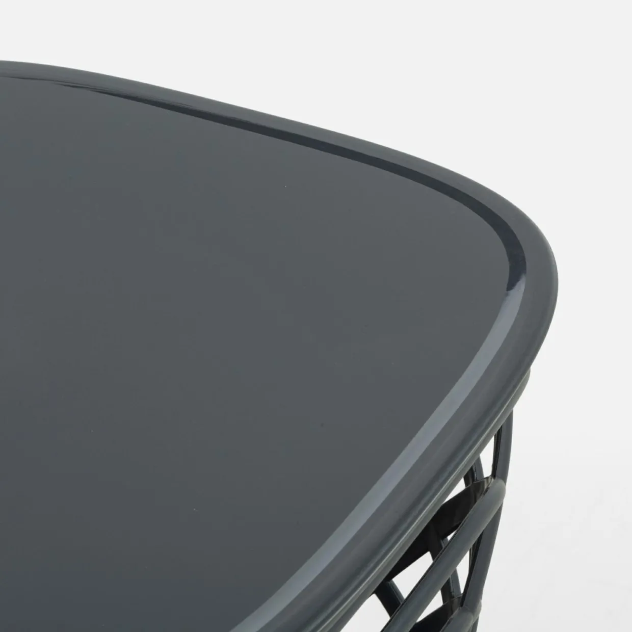 Stolik ogrodowy z pojemnikiem HAMILLO ciemnoszary