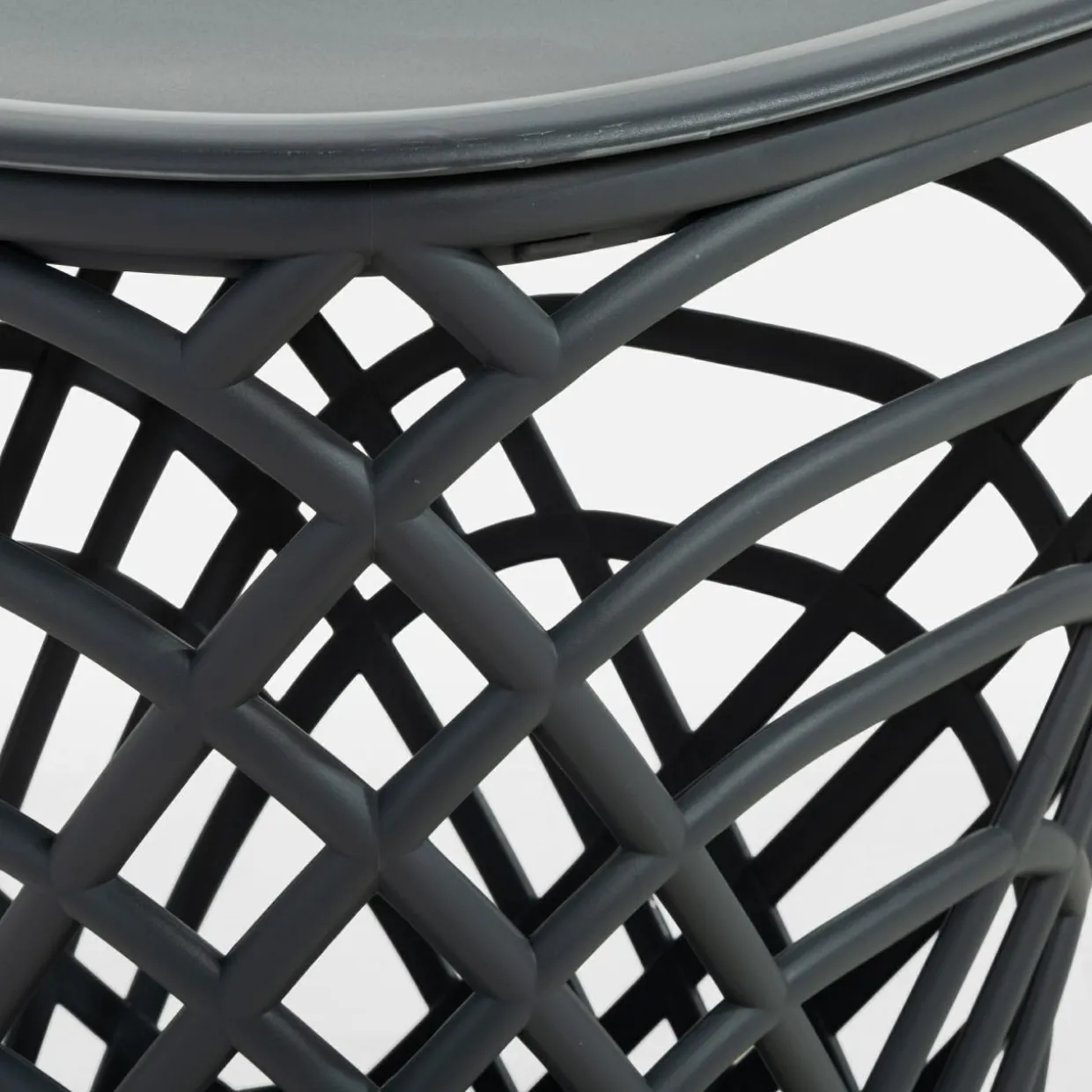 Stolik ogrodowy z pojemnikiem HAMILLO ciemnoszary