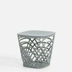 Stolik ogrodowy z pojemnikiem HAMILLO jasnoszary