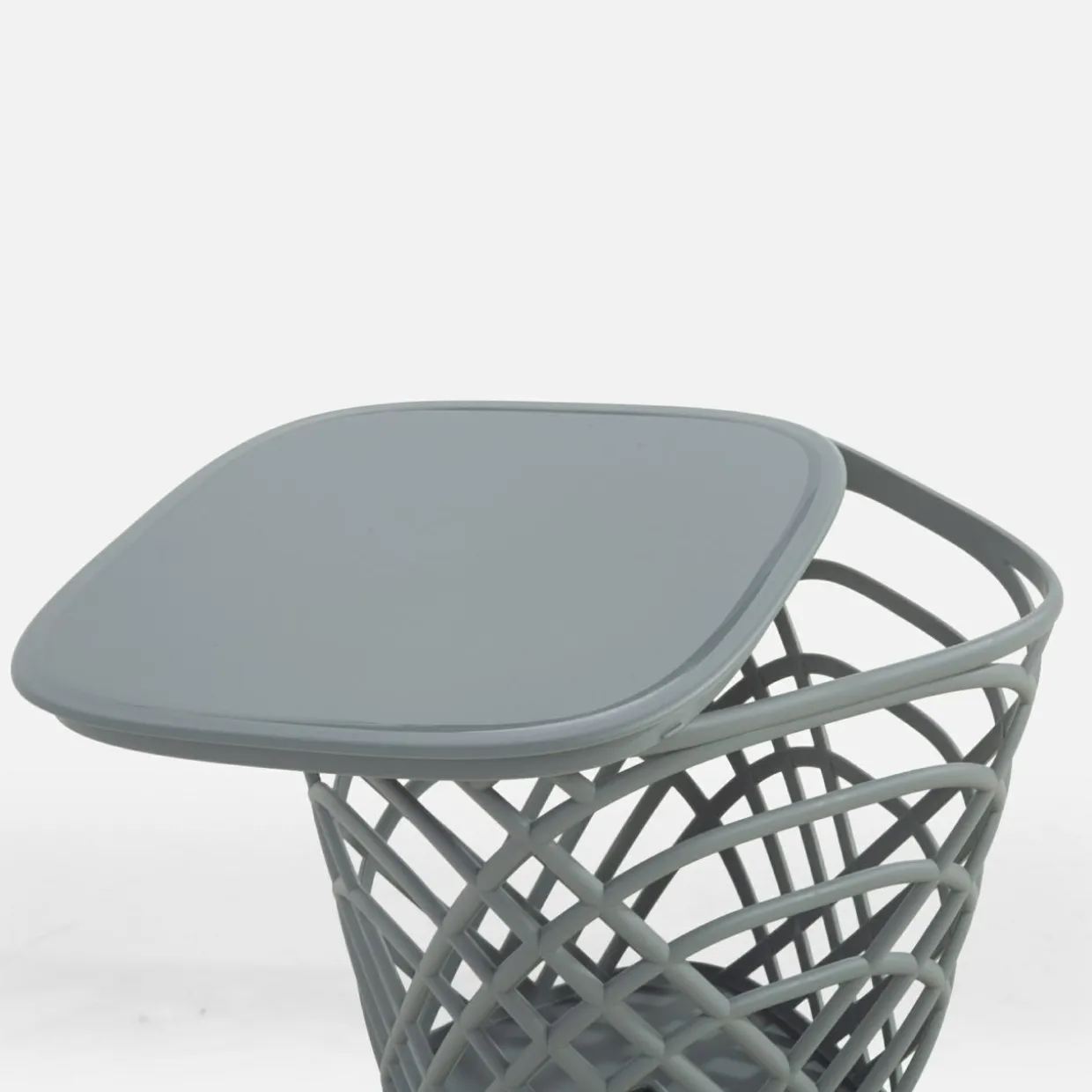 Stolik ogrodowy z pojemnikiem HAMILLO jasnoszary