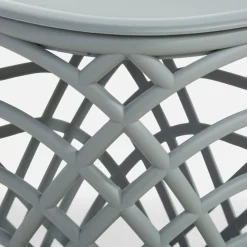 Stolik ogrodowy z pojemnikiem HAMILLO jasnoszary