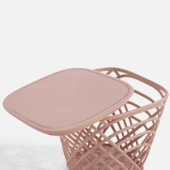 Stolik ogrodowy z pojemnikiem HAMILLO różowy