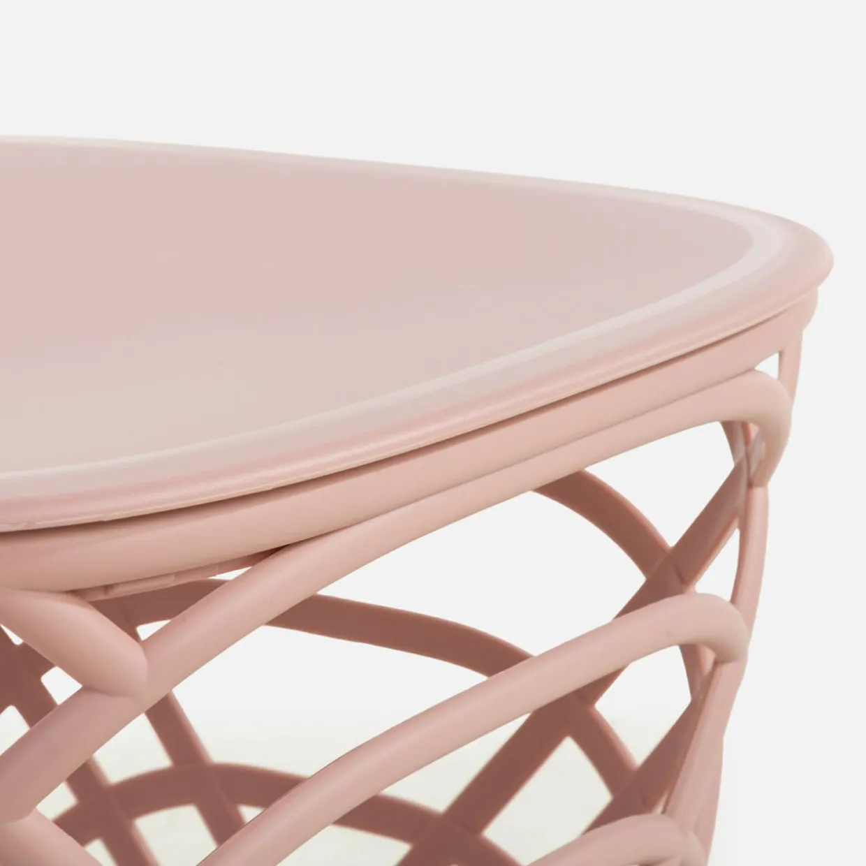 Stolik ogrodowy z pojemnikiem HAMILLO różowy