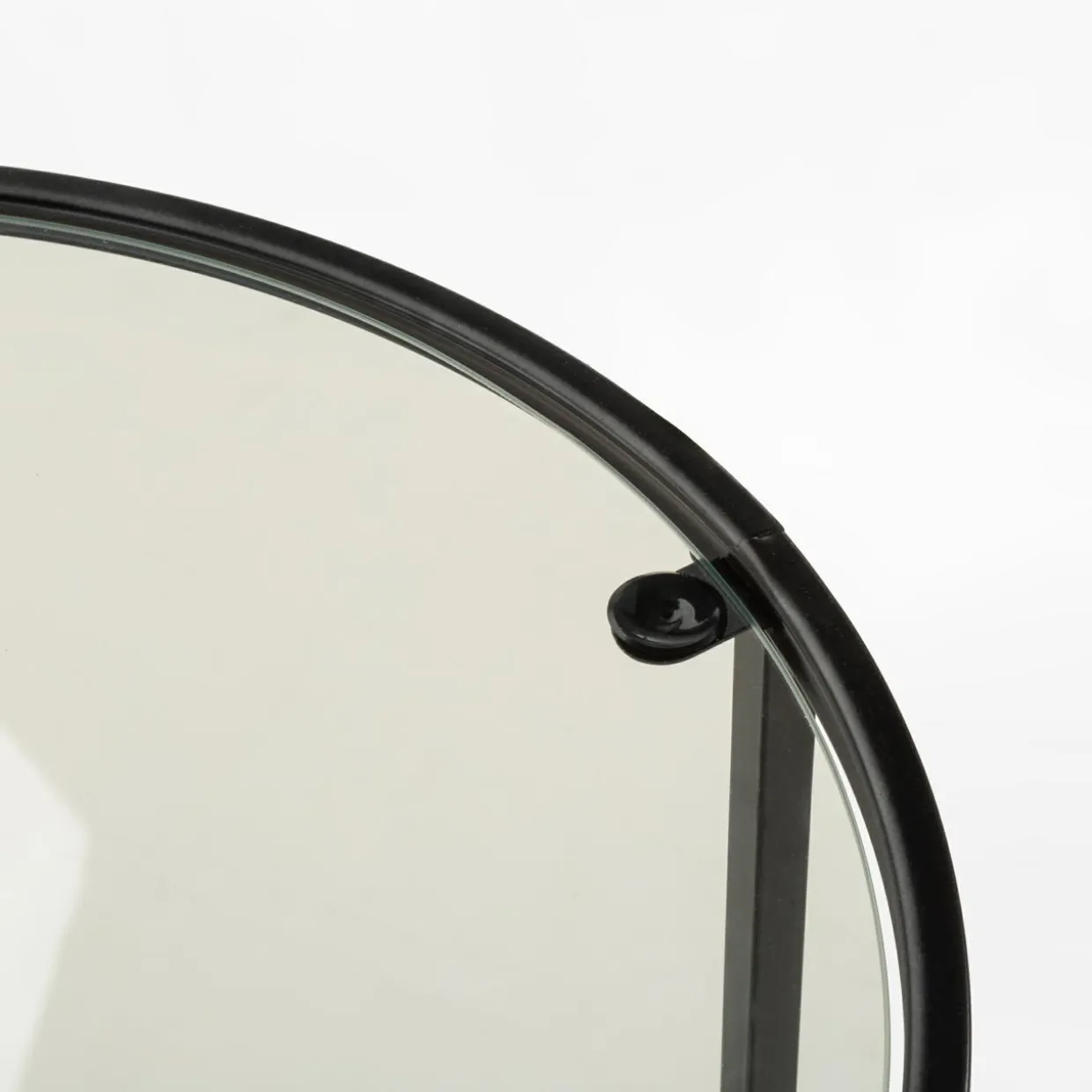 Stolik okrągły ze szlanym blatem