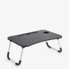Stolik pod laptop składany czarno-biały 40x60x26 cm