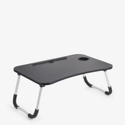 Stolik pod laptop składany czarno-biały 40x60x26 cm