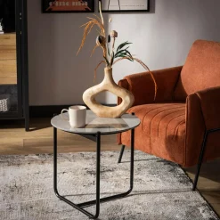 Stolik z ceramicznym blatem SUNEMTI 50 cm