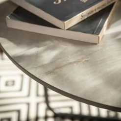 Stolik z ceramicznym blatem SUNEMTI 50 cm