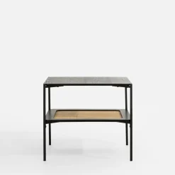 Stolik z rattanem kwadratowy HOMEKT