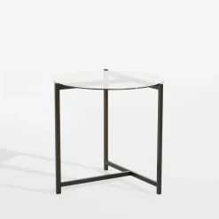 Stolik ze szklanym blatem STRELLICE 50 cm