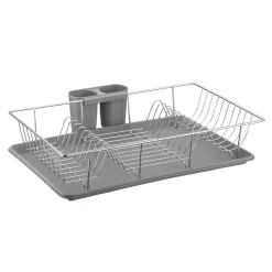 Suszarka do naczyń szara 46,5x31x10 cm