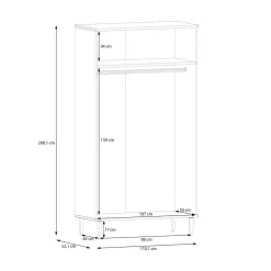 Szafa boho CALASETTA