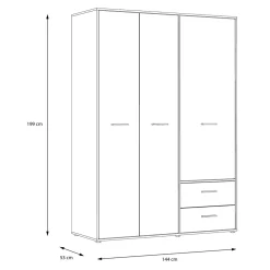 Szafa do sypialni z szufladami MINORU
