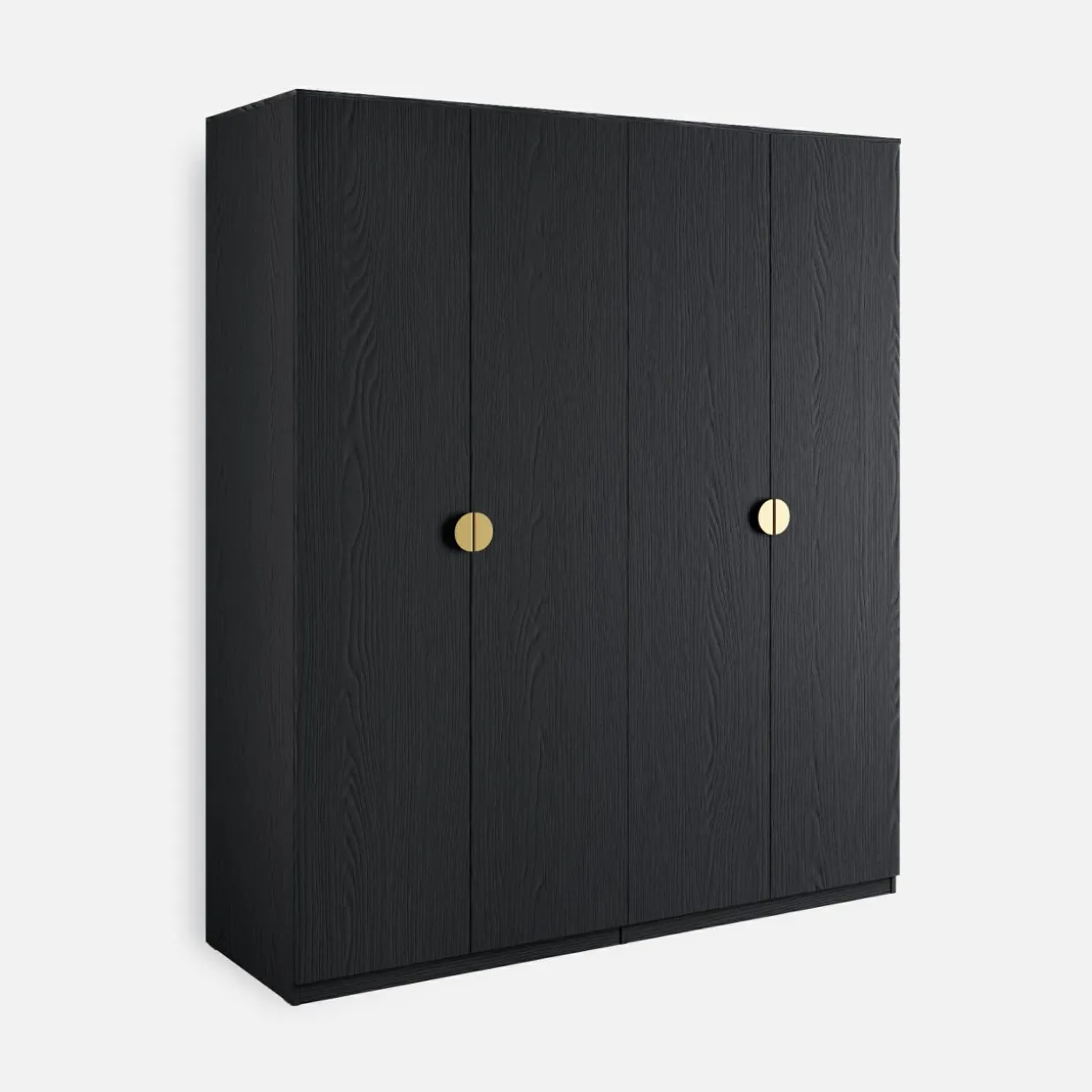 Szafa 4-drzwiowa czarna MOND