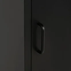 Szafa 1-drzwiowa grafitowo-czarna SOLANS