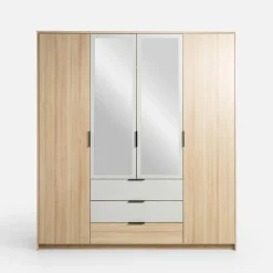 Szafa 4-drzwiowa z lustrem RYGA