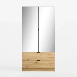 Szafa 2-drzwiowa z lustrem MAXI 100 cm