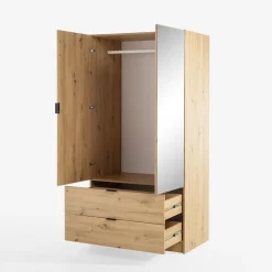 Szafa 2-drzwiowa z lustrem MAXI 100 cm