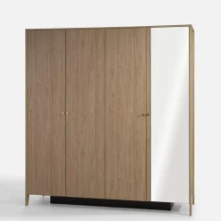 Szafa 4-drzwiowa z lustrem SNUGLY