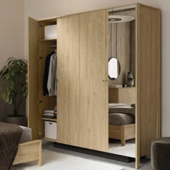 Szafa 4-drzwiowa z lustrem SNUGLY