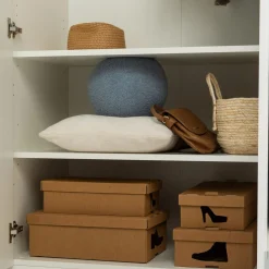 Szafa 5-drzwiowa z lustrem z listwą okalającą PIANO biała wysoki połysk