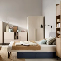 Szafa dwudrzwiowa beżowa SERGIO