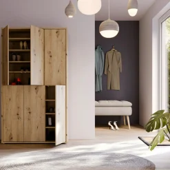 Szafa na buty 6-drzwiowa ALICE SPRINGS dąb artisan