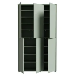 Szafa na buty 6-drzwiowa ALICE SPRINGS zielona