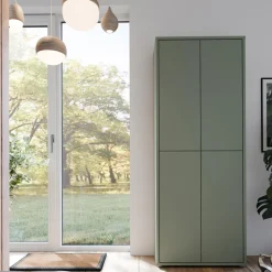 Szafa na buty 4-drzwiowa ALICE SPRINGS zielona