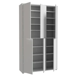 Szafa na buty 6-drzwiowa ALICE SPRINGS szara