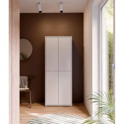 Szafa na buty 4-drzwiowa ALICE SPRINGS szara