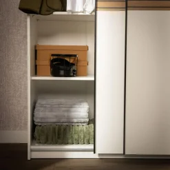 Szafa przesuwna biała METROPOLITAN 150 cm