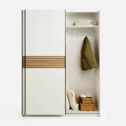 Szafa przesuwna biała METROPOLITAN 150 cm