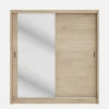 Szafa przesuwna INES z lustrem 203 cm dąb cremona