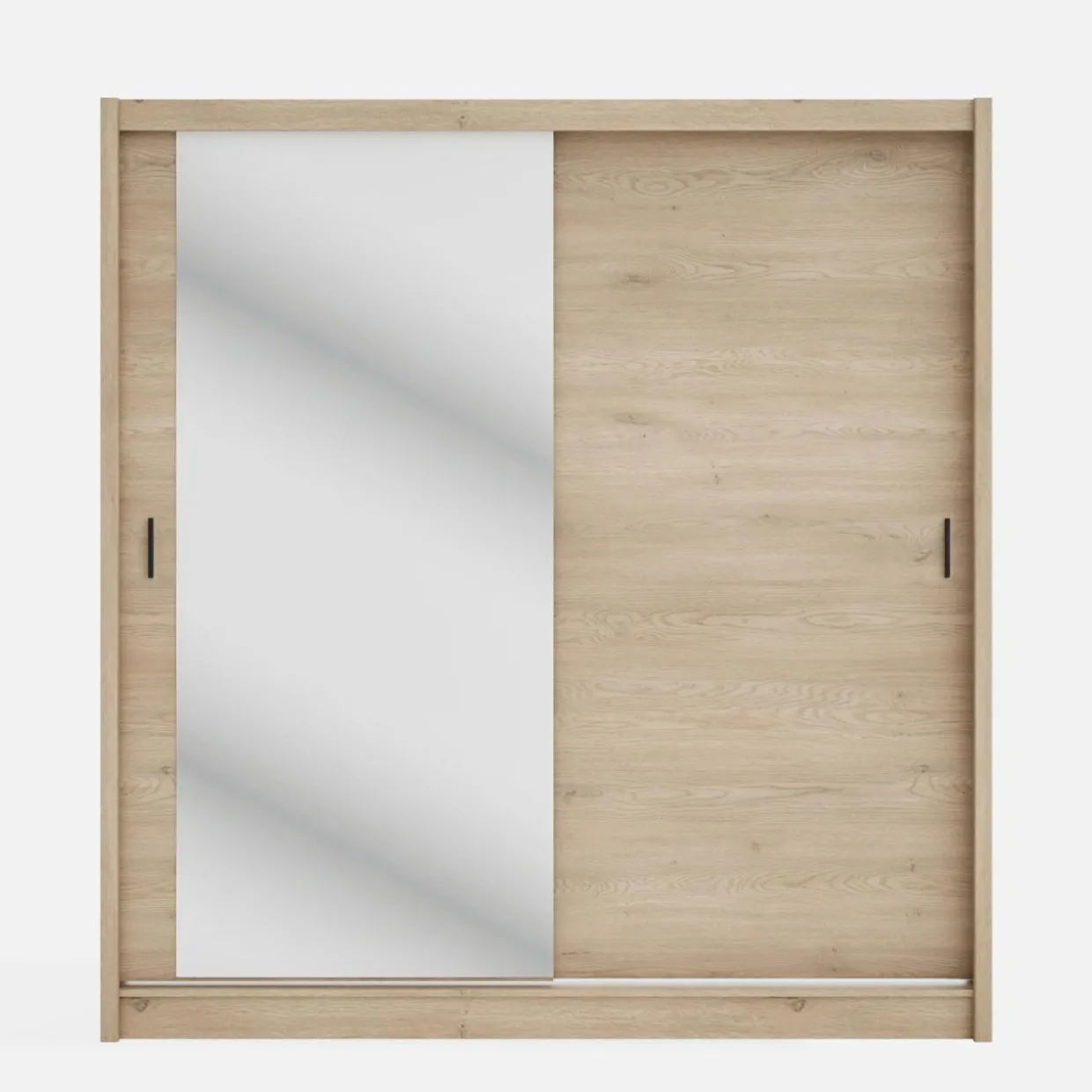 Szafa przesuwna INES z lustrem 203 cm dąb cremona