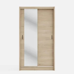 Szafa przesuwna INES z lustrem 120 cm dąb cremona