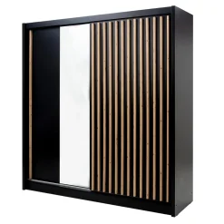 Szafa przesuwna z lamelami i lustrem LAMELLO
